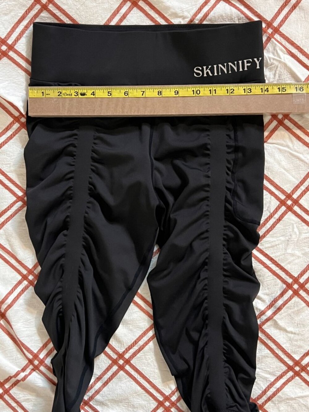 Skinnify Black 4-Band Resistance Leggings Toning Compression Large - Picture 11 of 12
